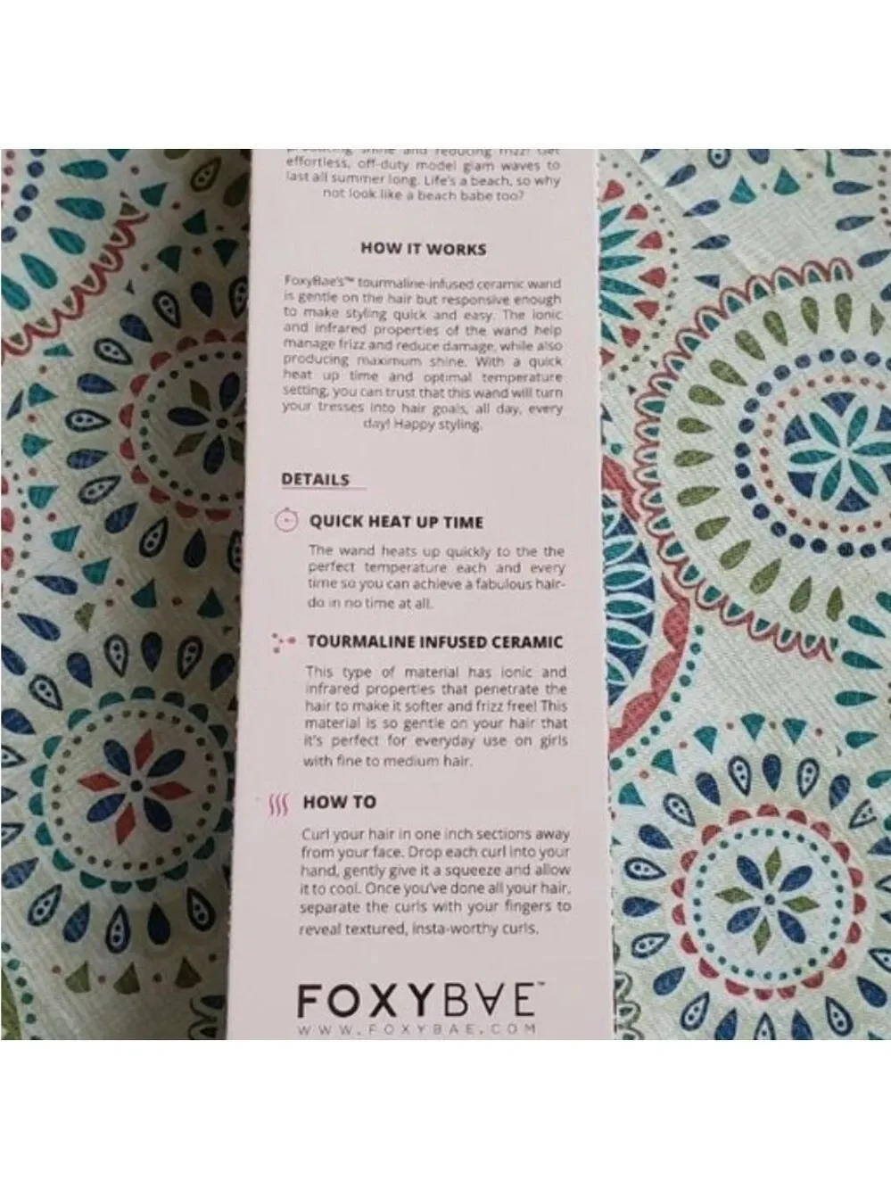 Foxybae Hot Tropic 32mm Wand - Limited Edition - FREE Heat Glove